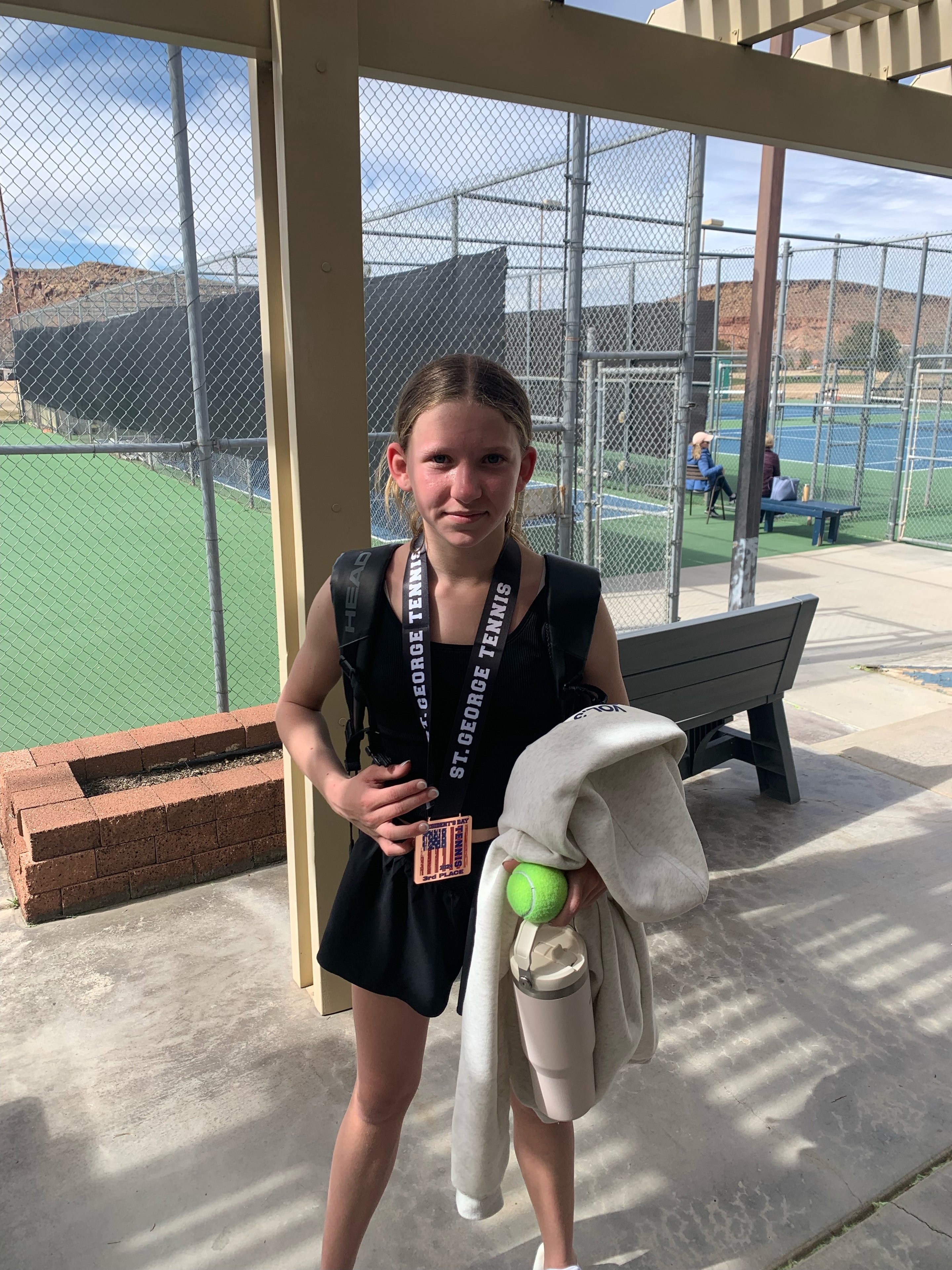 Eleanor at St. George Tennis tournament